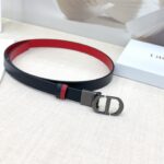 Dior 迪奧 高仿女士雙面腰帶｜2.0cm 頭層牛皮 銅質五金扣