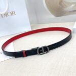 Dior 迪奧 高仿女士雙面腰帶｜2.0cm 頭層牛皮 銅質五金扣