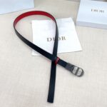 Dior 迪奧 高仿女士雙面腰帶｜2.0cm 頭層牛皮 銅質五金扣