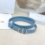 Dior 迪奧 高仿雙面男士腰帶｜2.0cm 頭層牛皮 銅質五金扣