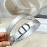 Dior 迪奧 高仿女士雙面腰帶｜2.0cm 頭層牛皮 銅質五金扣