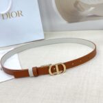 Dior 迪奧 高仿雙面男士腰帶｜2.0cm 頭層牛皮 銅質五金扣