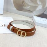 Dior 迪奧 高仿雙面男士腰帶｜2.0cm 頭層牛皮 銅質五金扣