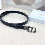 Dior 迪奧 高仿男士雙面腰帶｜2.0cm頭層牛皮 銅五金扣 多尺寸