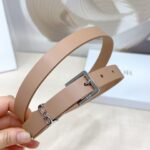 Dior 迪奧 復刻女款雙面腰帶2.0cm 頭層牛皮 銅質五金扣