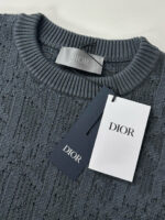 Dior 迪奧 高仿針織衫｜深灰圓領奢華紋理設計 高端復刻版