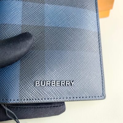 Burberry高仿長款錢包格紋皮革多隔層16卡位全球幣種適用款