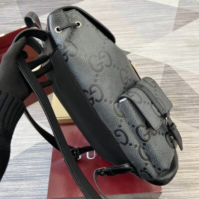 Gucci 精品仿製 GG背包 黑灰經典款高質感潮流款625770