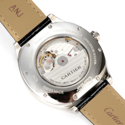 Cartier高仿Drive de Cartier月相腕錶銀面自動機械典雅紳士精品表