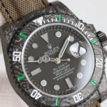ROLEX 勞力士一比一 Submariner 潛航者水鬼碳纖維腕錶 魔術貼百搭奢華款