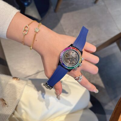 ROLEX 勞力士頂級原單迪通拿鏤空腕錶 316L 精鋼計時款 超強夜光奢華設計
