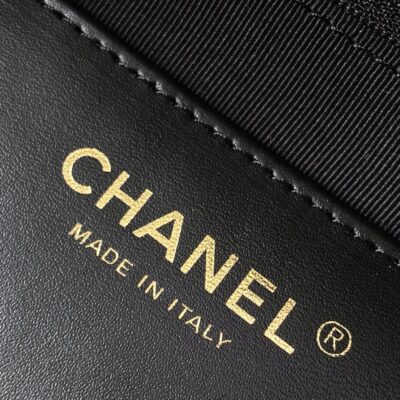 Chanel 原單黑色菱格手提包優雅托特款 2025新品經典法式高貴風AS5411