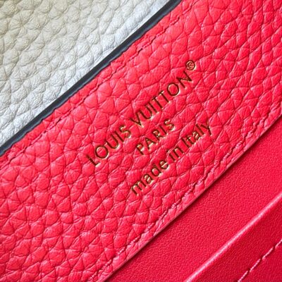 LV高仿Capucines BB手提包 灰色蛇皮手柄肩背包 精品高質感推薦M48865