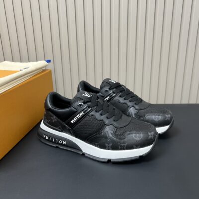 LV 高仿 Run Away Pulse 運動鞋 黑灰配色 休閒時尚款