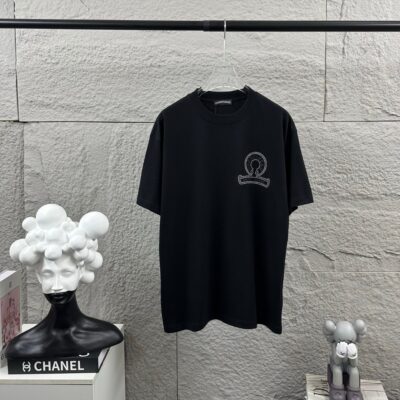 Chrome Hearts 高仿短袖T恤 鑽石圓環Logo設計寬鬆百搭款 美式街頭潮流風格