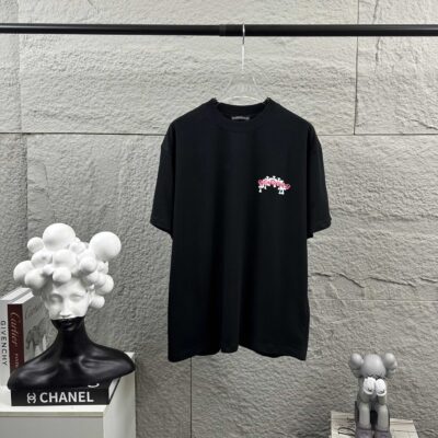 Chrome Hearts 高仿短袖T恤 馬蹄Logo印花設計寬鬆百搭款 美式街頭潮流風