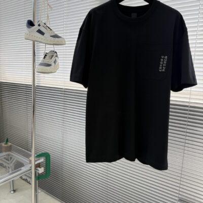 Chrome Hearts 高仿短袖T恤 口袋字母印花設計寬鬆百搭款 美式街頭風格