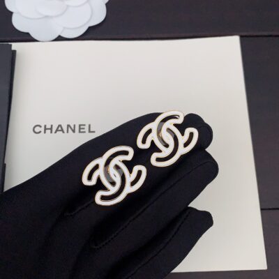 Chanel高仿雙C耳環簡約經典設計百搭氣質新款法式時尚飾品