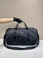 頂級原單 Prada2VC015A 三角徽標降落傘布旅行包