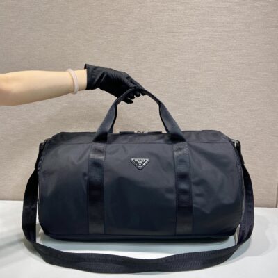 頂級原單 Prada2VC015A 三角徽標降落傘布旅行包