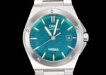 IWC精品仿製工程師系列藍綠面機械腕錶精鋼一體式鋼帶運動男錶瑞士設計