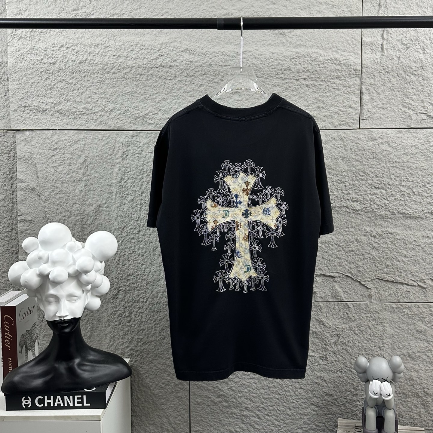 Chrome Hearts 高仿短袖T恤 十字刺繡設計潮流百搭款 美式街頭風格