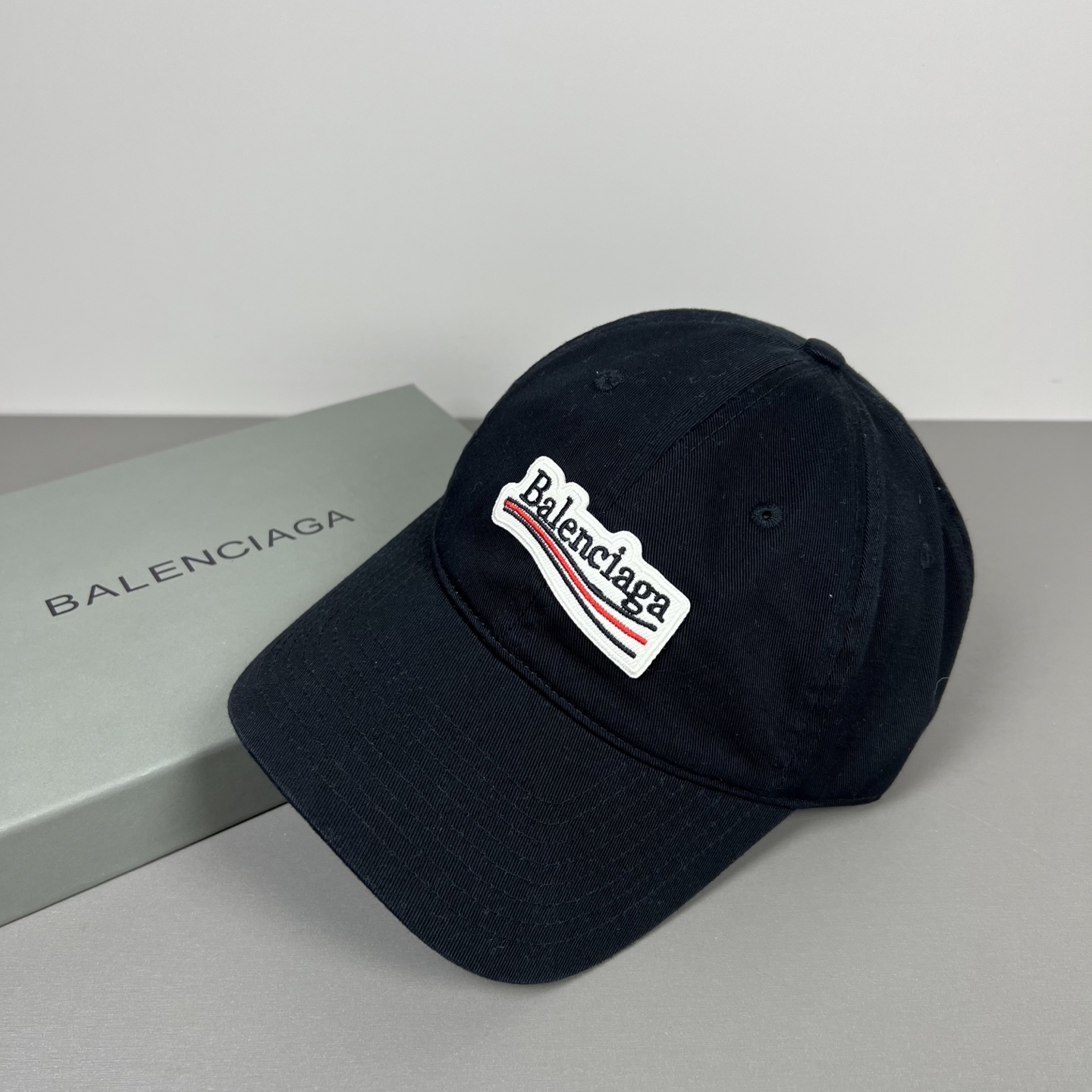 Balenciaga一比一棒球帽黑色刺繡Logo設計簡約百搭新品街頭潮流風