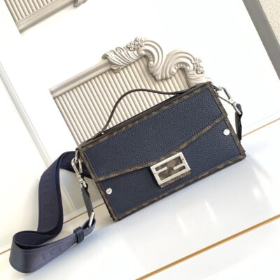 Fendi頂級原單 Baguette Soft Trunk 7VA565 FF Eclissi 提花斜背包