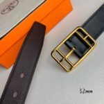 愛馬仕一比一雙面皮帶方扣設計32mm經典百搭商務高端精品風格