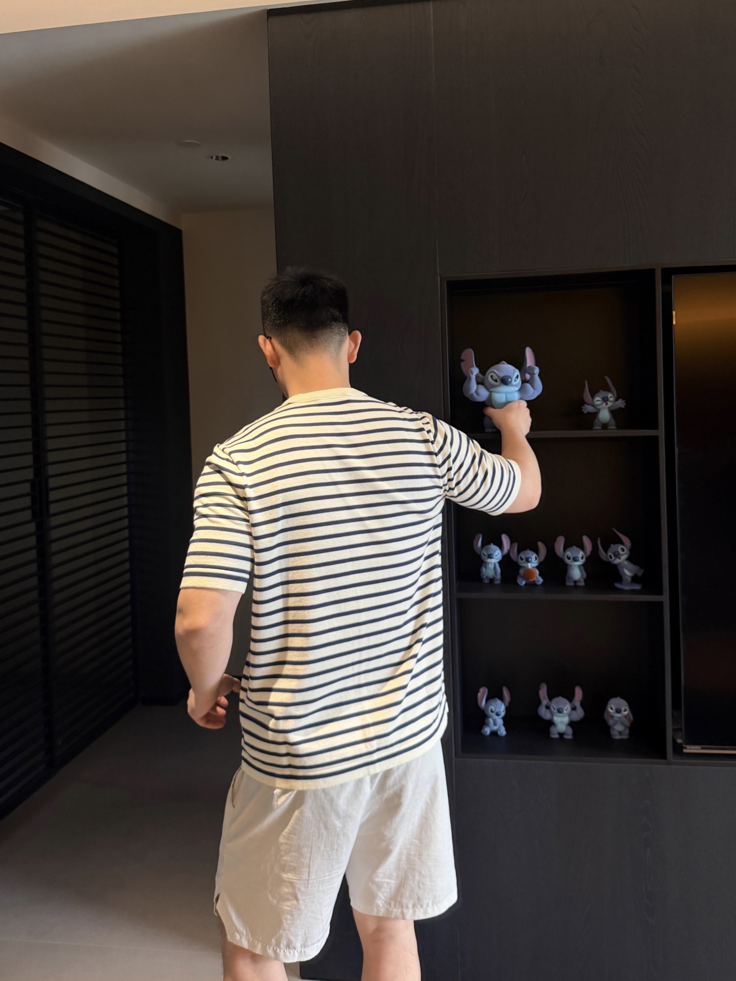 Prada高仿短袖針織T恤經典條紋設計簡約刺繡Logo修身版型高端風格