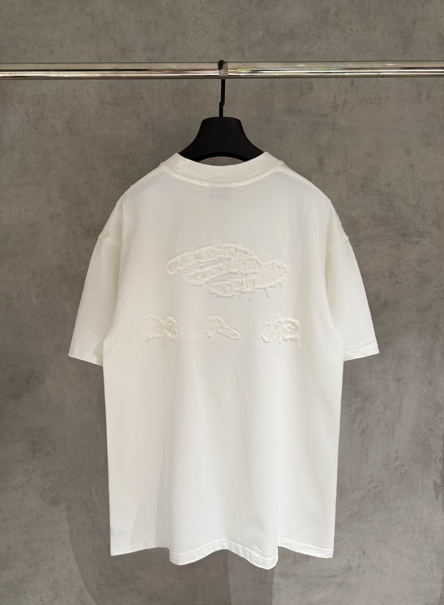 Balenciaga頂級原單短袖T恤立體刺繡Logo設計寬鬆版型百搭極簡潮流風格