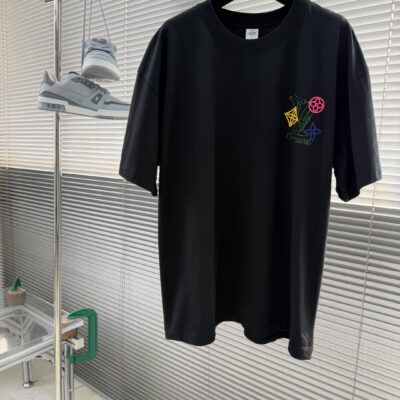 LV高仿霓虹Monogram印花短袖T恤寬鬆高街潮流百搭男裝