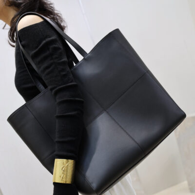 YSL 精緻版 黑色極簡托特包 百搭大容量 都會輕奢863959