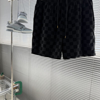LV高仿丹寧刺繡Logo短袖T恤潮流寬鬆百搭男裝