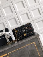 CHANEL高仿徽章菱格鏈條翻蓋包復古百搭小香風精品肩背包