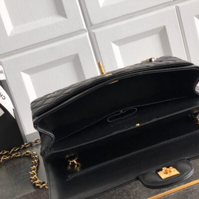 CHANEL高仿徽章菱格鏈條翻蓋包復古百搭小香風精品肩背包