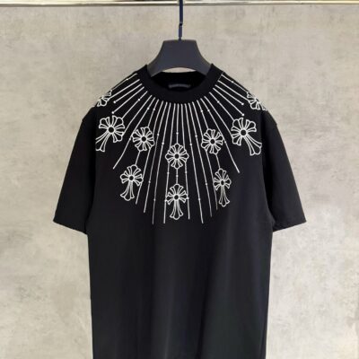 Chrome Hearts 精緻版 花卉十字印花短袖T恤 百搭耐看 街頭時尚