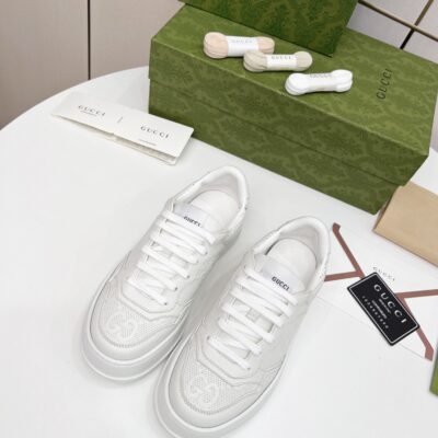 Gucci 超A貨 經典GG壓紋休閒運動鞋 簡約百搭 日系簡約