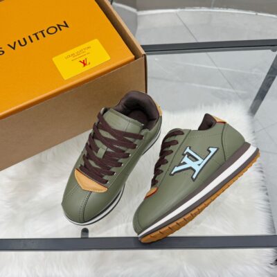 Louis Vuitton 一比一 LV 經典低筒運動鞋 軍綠配色 百搭耐看 都會輕奢