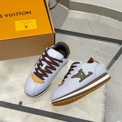 Louis Vuitton 超A貨 LV 經典低筒運動鞋 灰白拼色 百搭質感 都會輕奢