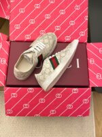 Gucci 精緻版 雕花沖孔織帶休閒鞋 百搭質感款 都會輕奢