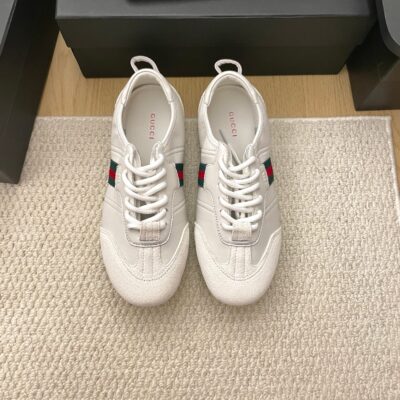 Gucci 原單 經典織帶拼接休閒鞋 百搭耐看款 日系簡約
