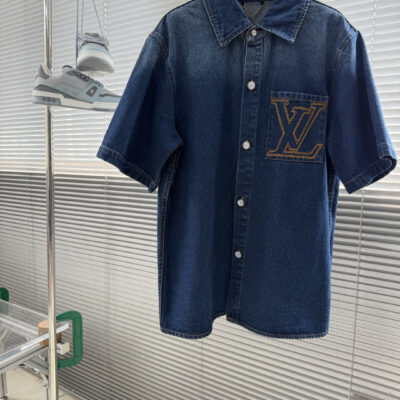 Louis Vuitton 原單 丹寧短袖襯衫 質感佳百搭 街頭時尚