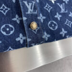 Louis Vuitton 精緻版 丹寧短袖襯衫 新款百搭 街頭時尚