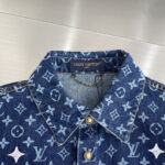 Louis Vuitton 精緻版 丹寧短袖襯衫 新款百搭 街頭時尚