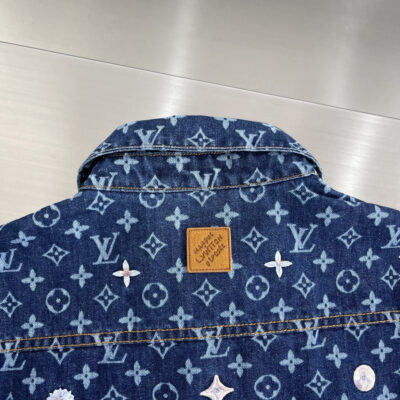 Louis Vuitton 精緻版 丹寧短袖襯衫 新款百搭 街頭時尚