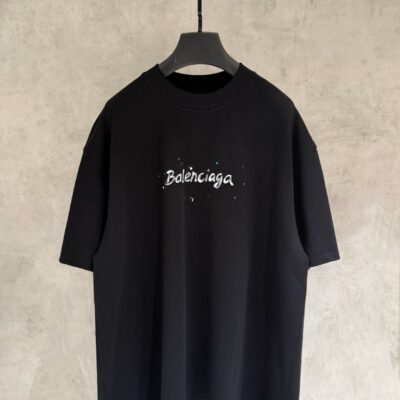 Balenciaga 復刻版 手寫Logo印花短袖T恤 百搭耐看 街頭時尚