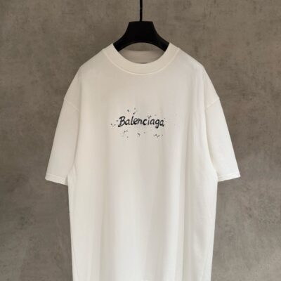 Balenciaga 精品仿製 手寫Logo印花短袖T恤 百搭人氣 都會輕奢