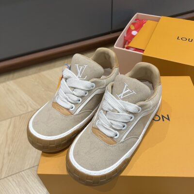 Louis Vuitton 復刻版 LV Trainer 帆布運動鞋 百搭新款 日系簡約
