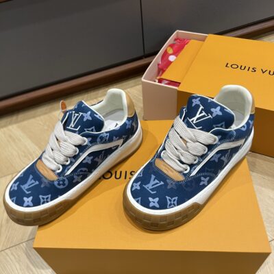 Louis Vuitton 精緻版 LV Trainer 藍色老花運動鞋 人氣百搭 街頭時尚
